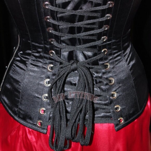 NEW! Black handmade USA Steel boned Corset XL - Picture 10 of 12